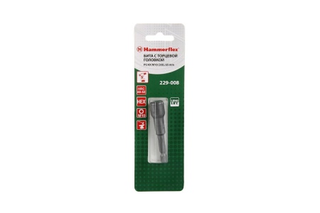 Головка Hammerflex 229-008 PS HS M10 (3/8), 65mm (1pc)/ 1шт.